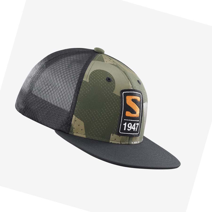 Salomon TRUCKER Erkek Şapkalar Yeşil | TR 2972UZG